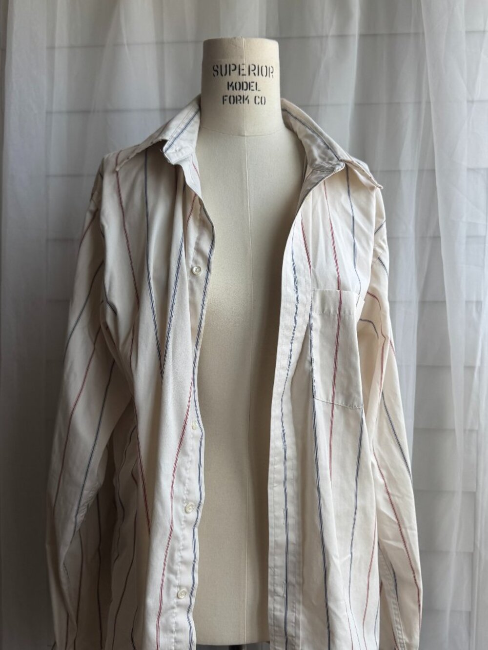 striped button up